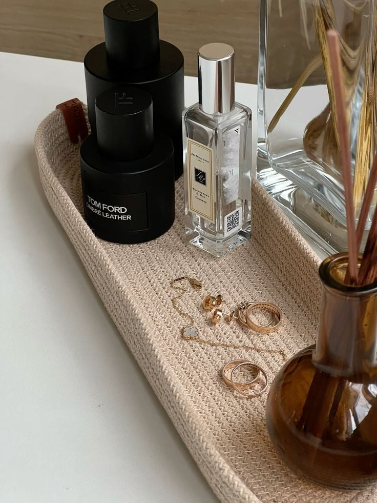 oval storage tray without handle