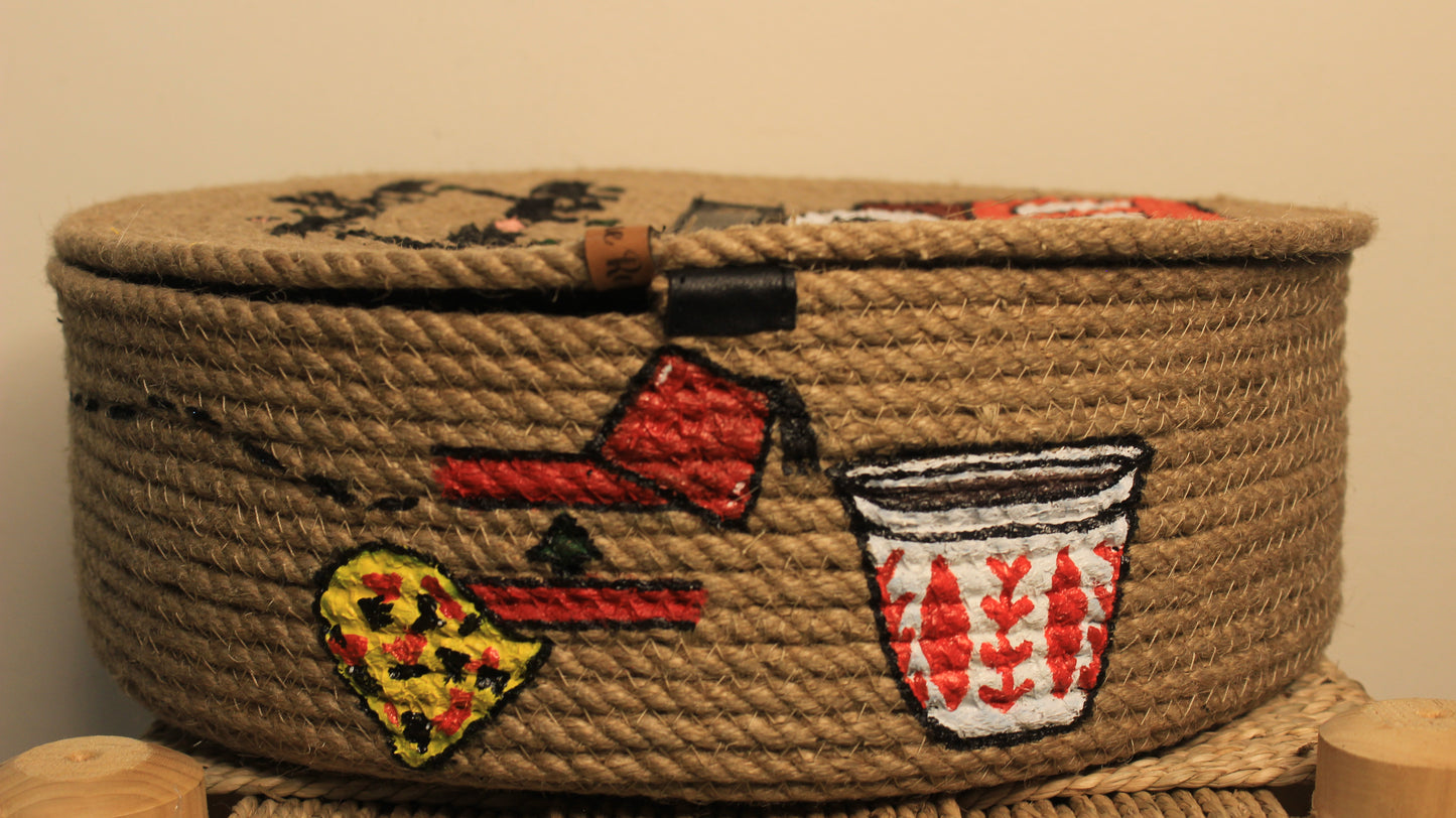 Lebasnese basket  with lid