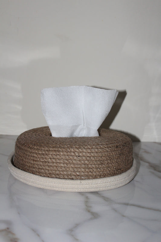Oval shaped tissue box