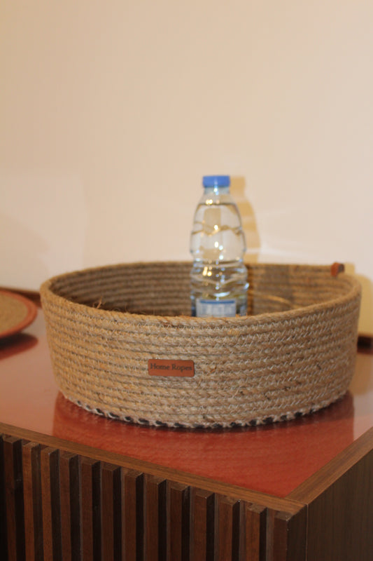 Wood base basket