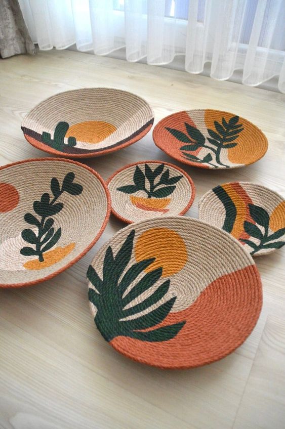 Plant Style Wall Décor (6Pcs)