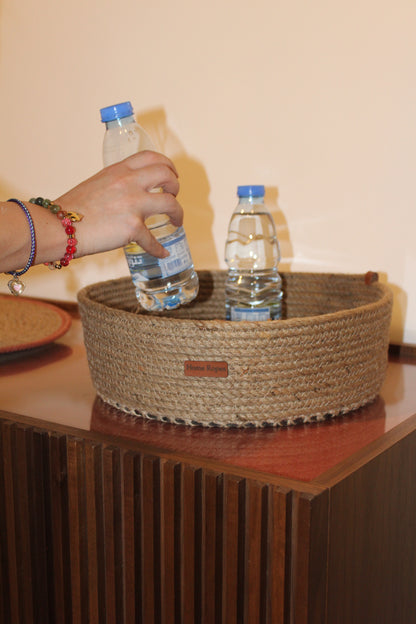 Wood base basket